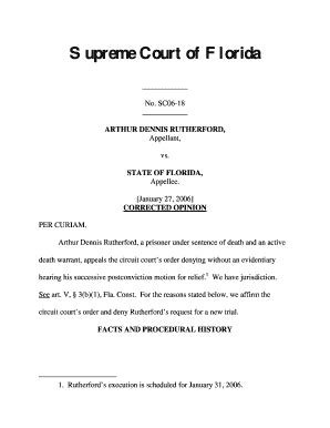 Fillable Online Law Fsu Sc Arthur Dennis Rutherford Appellant Vs