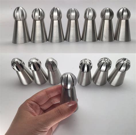 New Ball Russian Stainless Steel Tips Tulip Sphere Whip Cream