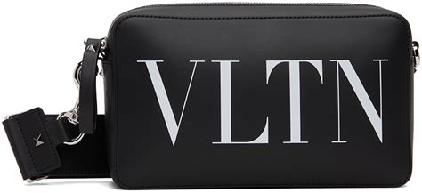 Valentino Garavani Black VLTN Crossbody Bag SSENSE