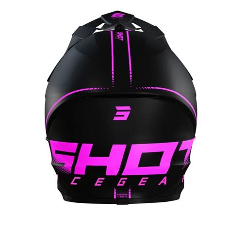 Pack Helmet Motocross Goggles SHOT Furious Raw 3 0 Black Pink Matt