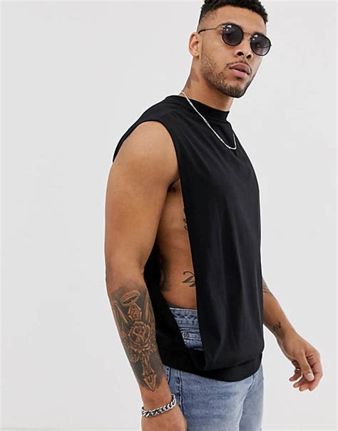 Asos Design T Shirt Décontracté Sans Manches à Emmanchures Larges