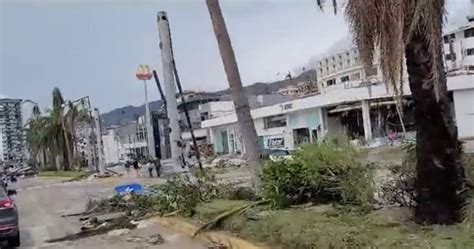 Estragos Causados Por Otis En La Costera Miguel Alem N De Acapulco