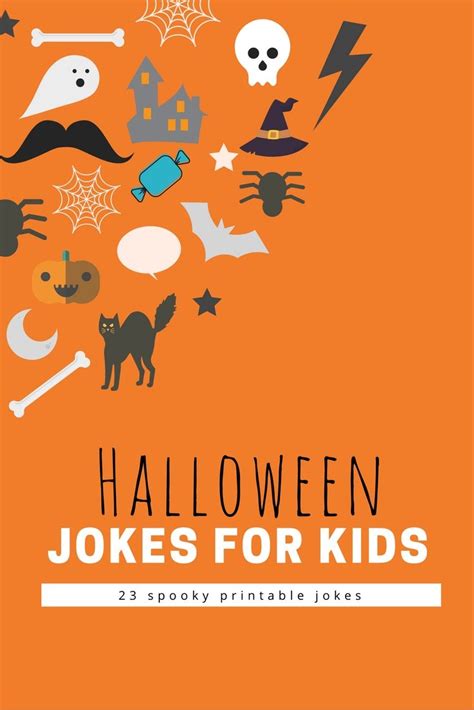 123 (not so scary) Halloween Jokes for Kids PRINTABLE | Halloween ...