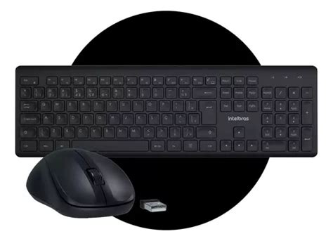 Kit Combo Teclado E Mouse Wireless Sem Fio Intelbras Csi Frete Gr Tis