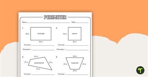 Perimeter Worksheet | Teach Starter