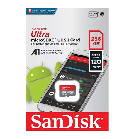 Thẻ nhớ micro SD 256GB SanDisk Ultra SDSQUA4 256G GN6MN tốc độ đọc 120 MB s