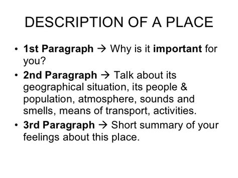 Description Of A Place 2 Nd Unit