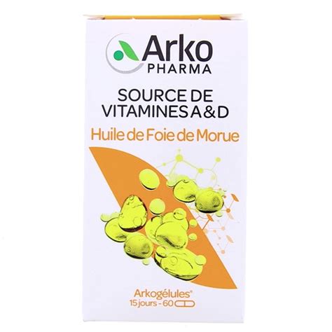 Arkog Lules Huile De Foie De Morue Capsules Arkopharma