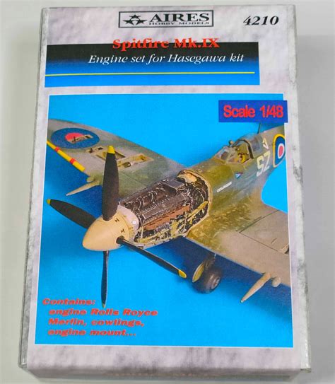 Spitfire Mk IX Engine Set Hasegawa AIRES 4210 1 48 13141137706 Allegro Pl