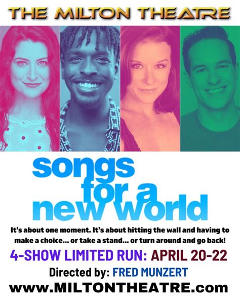 Songs For A New World The Milton Theatre