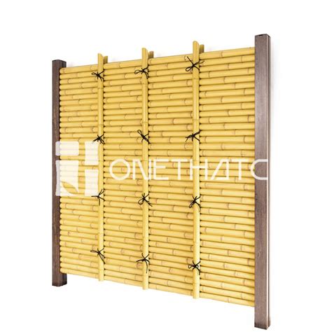 Onethatch Bamboo Fence Katsura Gaki Sundried Color Artificial