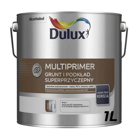 DULUX Grunt i Podkład MULTIPRIMER biały baza 1L 12910962961 - Allegro.pl