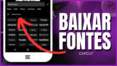 Como Adicionar Milhares De Fontes Ao Capcut Tutorial Baixar