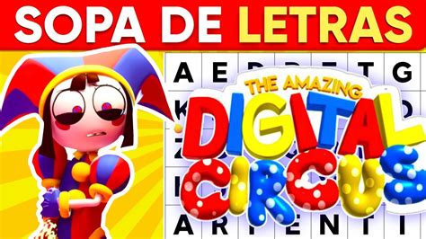 Adivina El Personaje De The AMAZING DIGITAL CIRCUS Sopa De Letras