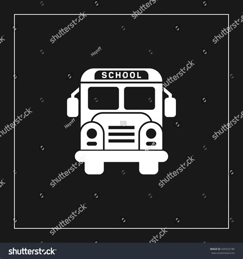 School Bus Icon. School Bus Sign Stock Vector 435923185 : Shutterstock