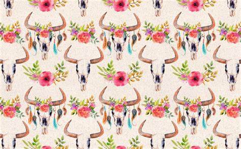 cow skull wallpaper