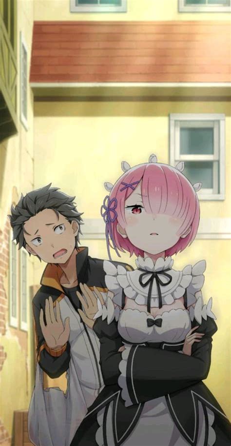 Re Zero Ram And Subaru Re Zero Ram Re Zero Re Zero Subaru Hd Phone