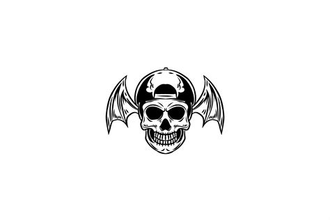 Skull With Bat Wings Vector Illustration Graphic By Epicgraphic