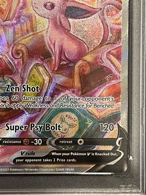 Espeon V Evolving Skies Psa Aa Alternate Art Hobbies Toys