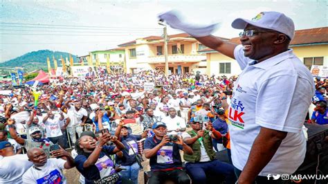 Massive Crowd Welcome Bawumia Ken Agyapong And NPP Gurus At Kwahu