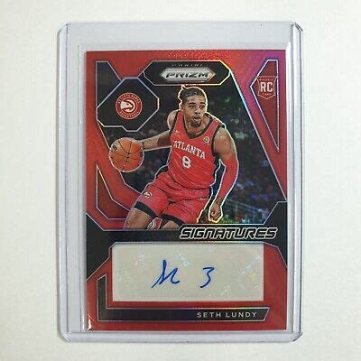 Panini Prizm Seth Lundy Signatures Auto Rookie Rc Red E