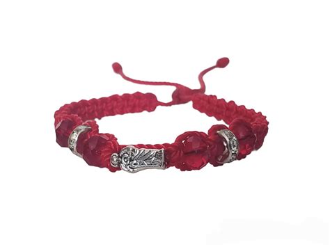 San Judas Tadeo Bracelet Medalla De San Judas Tadeo Roja Protection St