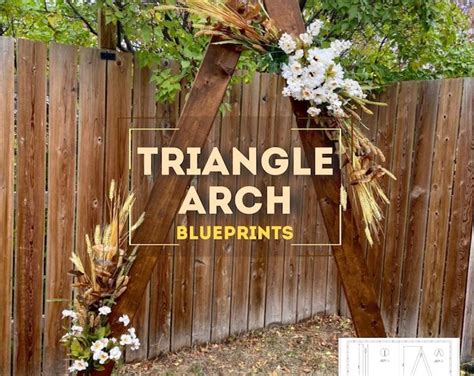 Triangle Wedding Arch Frame Plans Build Plan For Wedding Arbor Diy