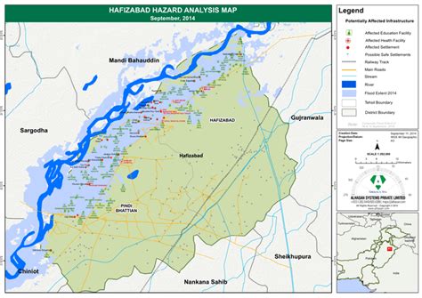 Pakistan: Hafizabad Hazard Analysis Map - September, 2014 - Pakistan ...