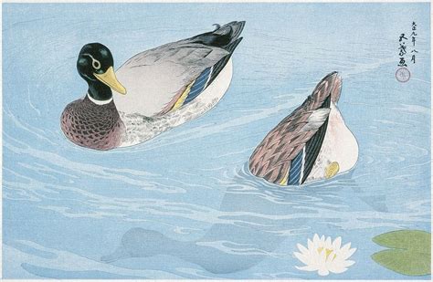 Japanese Art Print Duck Images | Free Photos, PNG Stickers, Wallpapers ...