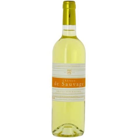 6 bouteilles Vin blanc Tranquille Château de Sauvage Graves