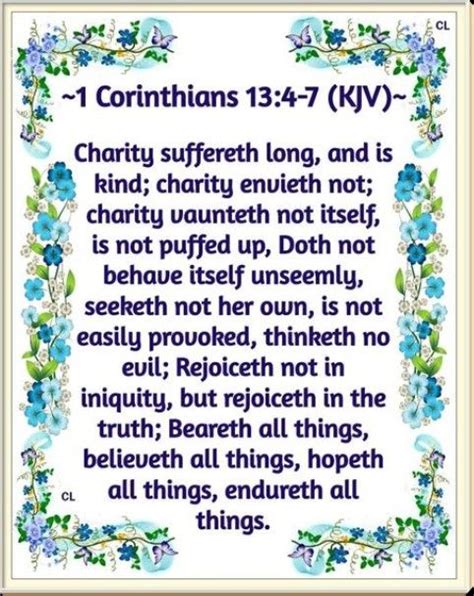 Pin By Delores Wells On Bible Kjv Kjv Bible Facts Corinthians 13