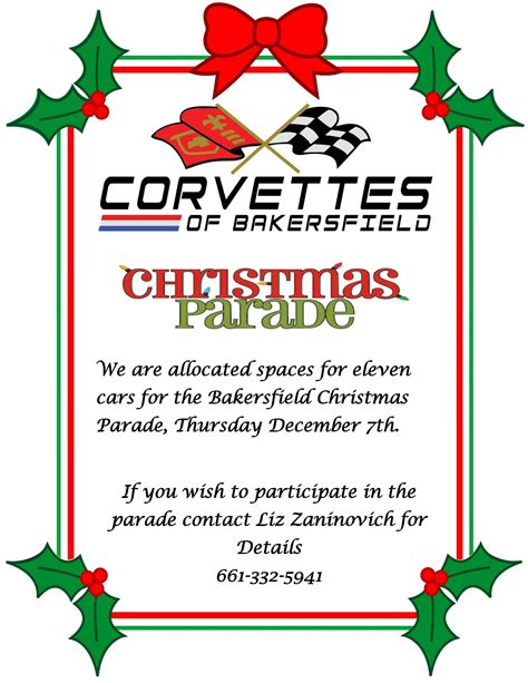 Christmas Parade | Corvettes of Bakersfield