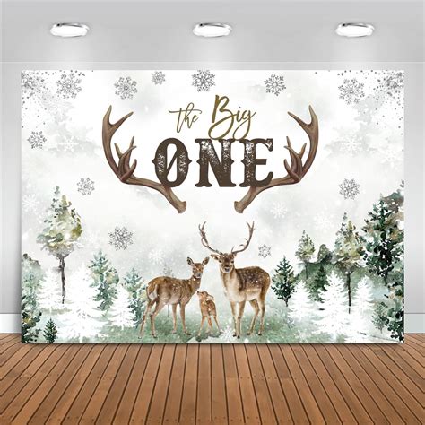 Amazon Mocsicka Deer St Birthday Backdrop Advenrture Winter