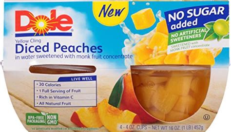 Dole Peach Fruit Cups Nutrition Facts Blog Dandk