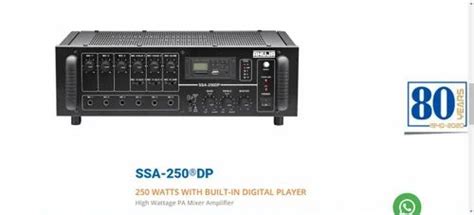 AHUJA SSA 250DP 250 WATTS WITH BUILT IN DIGITAL PLAYER High Wattage PA