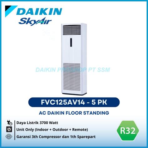 Promo AC Daikin Floor Standing 5PK Type FVC125AV14 Malaysia Cicil 0