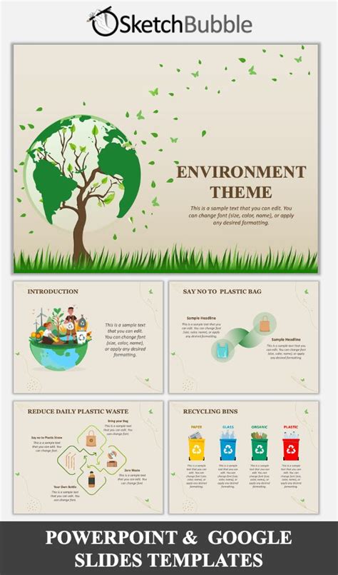 Free Environment Theme PowerPoint Slides | Powerpoint, Free infographic ...