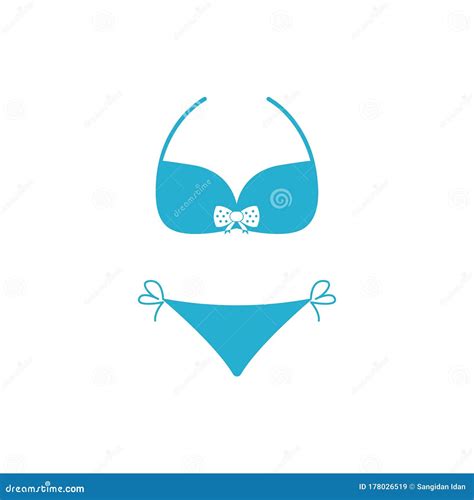 Bikini Vector Icon Illustration Stock Vector Illustration Of Body