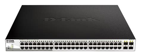 48 Port 10 100 1000BaseT PoE With 4 Gigabit SFP Ports Web Smart Switch