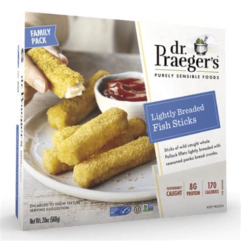 Dr Praegers Crunchy Breaded Fish Sticks 20 Oz Ralphs