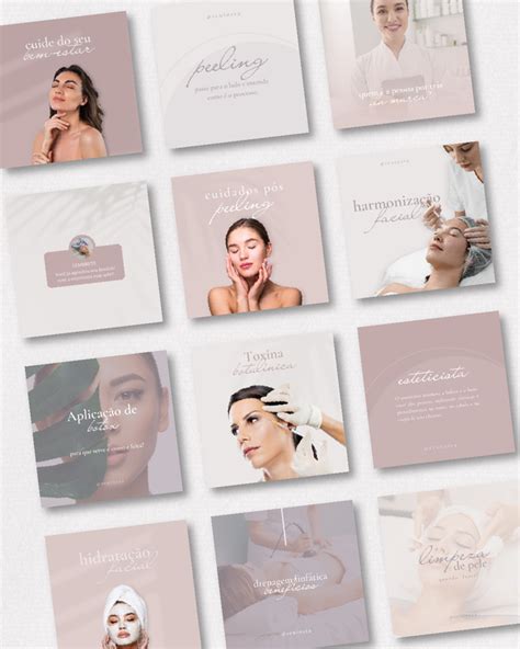 Template Editável Estética Pack Canva