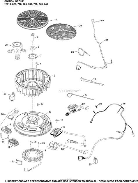 Kohler KT745 3078 EXCEL 26 HP 19 4 KW Parts Diagram For Ignition