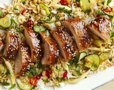 Hoisin Glazed Pork Tenderloin With Rice Salad You Gotta Make This