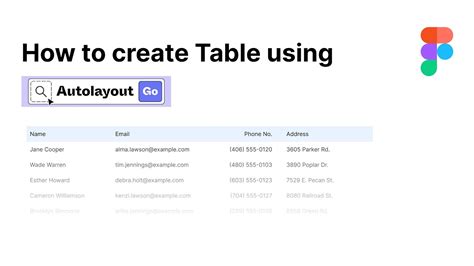 How To Create Responsive Table Using Autolayout In Figma Youtube