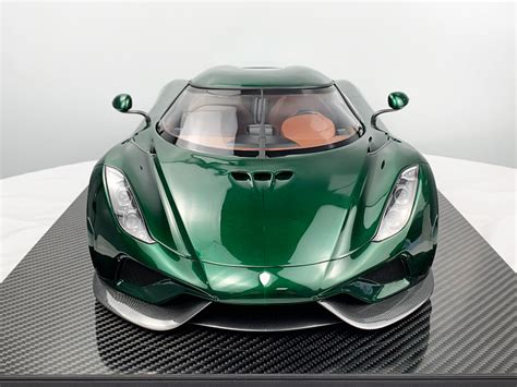 Frontiart 1 8 Koenigsegg Regera Carbon Green Tinted Resin Model Car