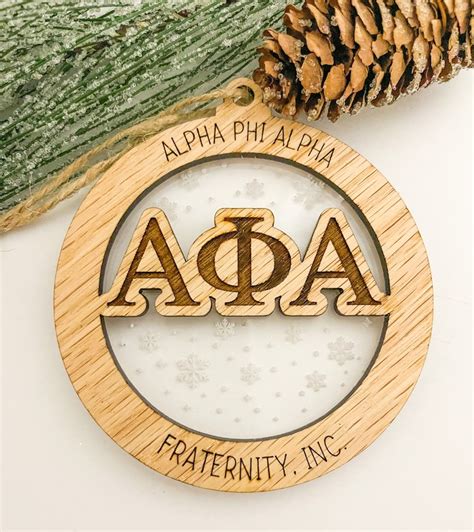 Alpha Phi Alpha Ornament Etsy