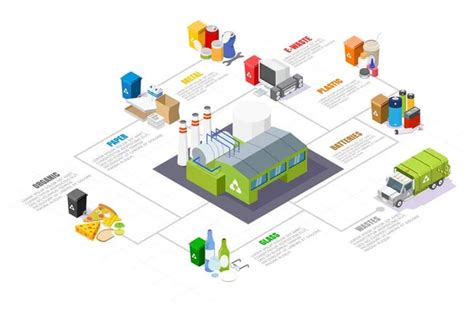 Clasificaci N De Basura Y Reciclaje De Infograf As Isom Tricas