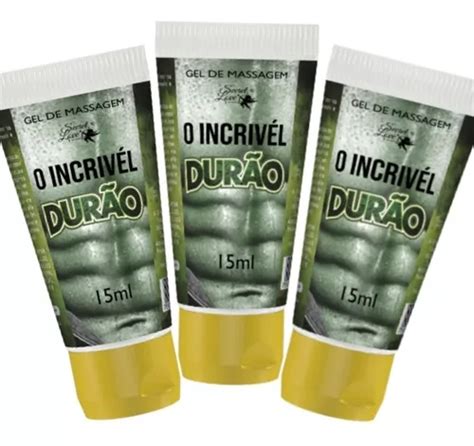 O Incrível Durão Provocador De Ereção 15ml Kit Com 3 Unid Mercadolivre