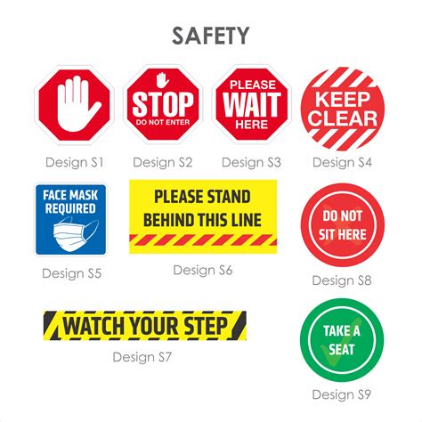 Floor Decals Non Slip Safety Expressway Signs