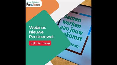 Webinar Het Nieuwe Pensioencontract Youtube